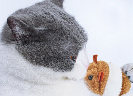 Juguete para gato modelo de ratón con cuerda