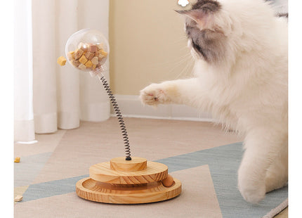 Juguete Para Gato Con Resorte Y Dispensador