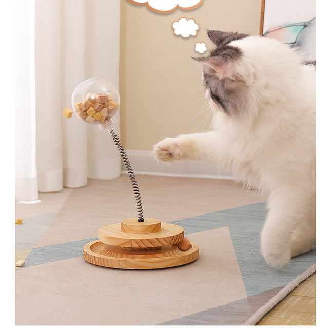 Juguete Para Gato Con Resorte Y Dispensador