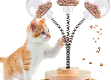 Juguete Para Gato Con Resorte Y Dispensador