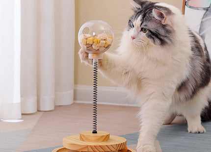 Juguete Para Gato Con Resorte Y Dispensador