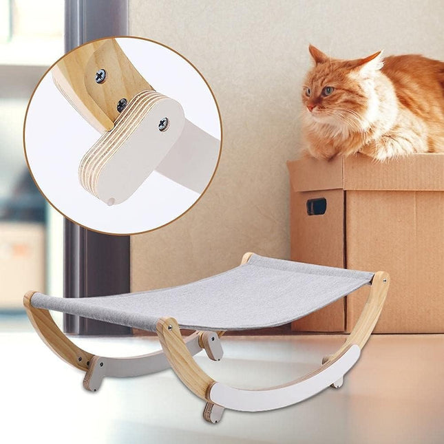 Cama De Madera Elevada Para Gatos