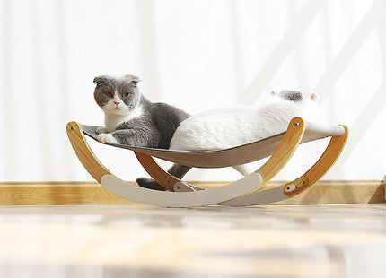 Cama De Madera Elevada Para Gatos