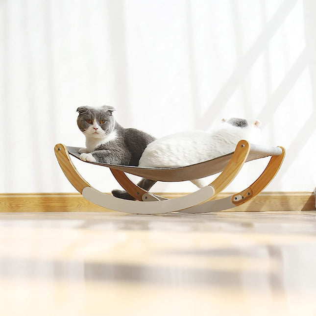 Cama De Madera Elevada Para Gatos