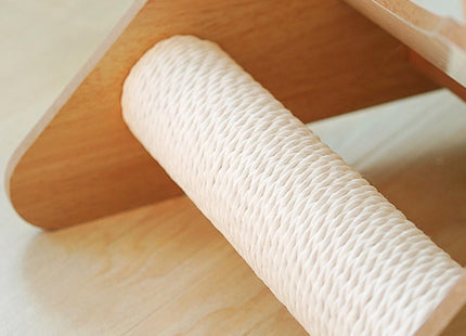 Casa De Madera Con Capsula Para Gatos