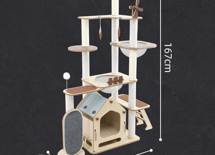 Juguete Rascador Para Gato Torre Gigante 1.7 M