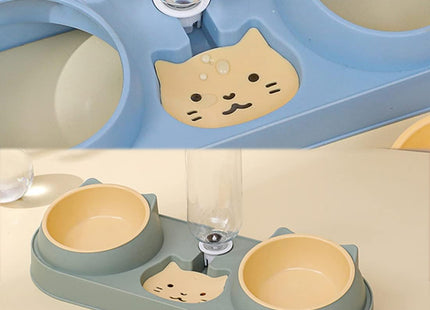 Plato Doble + Dispensador De Agua