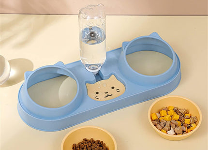 Plato Doble + Dispensador De Agua