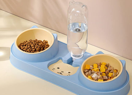 Plato Doble + Dispensador De Agua