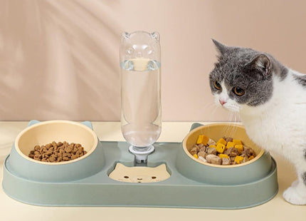 Plato Doble + Dispensador De Agua