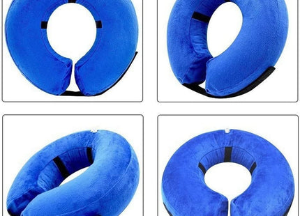 Collar isabelino de tela inflable para perro o gato
