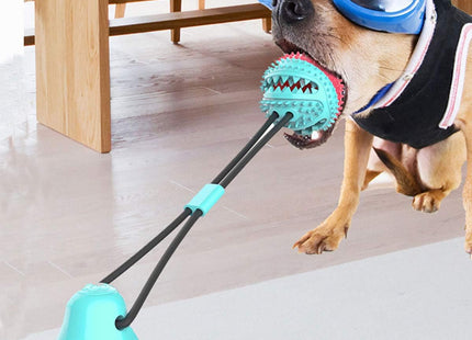 Juguete para perro con ventosa y dispensador de comida