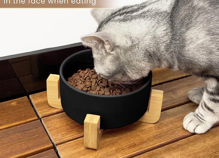 Plato de cerámica con base madera 850 ml