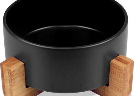 Plato de cerámica con base madera 850 ml