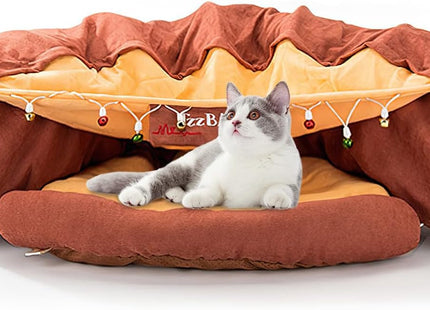 Juguete Túnel Y Casa Para Gato 2 en 1