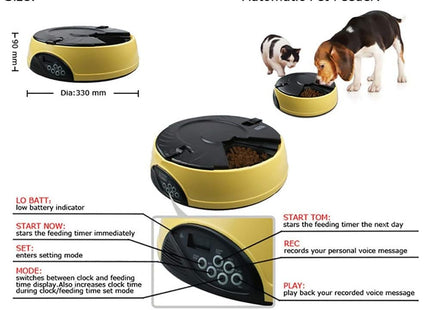 Comedero Automatico Programable Para Mascotas