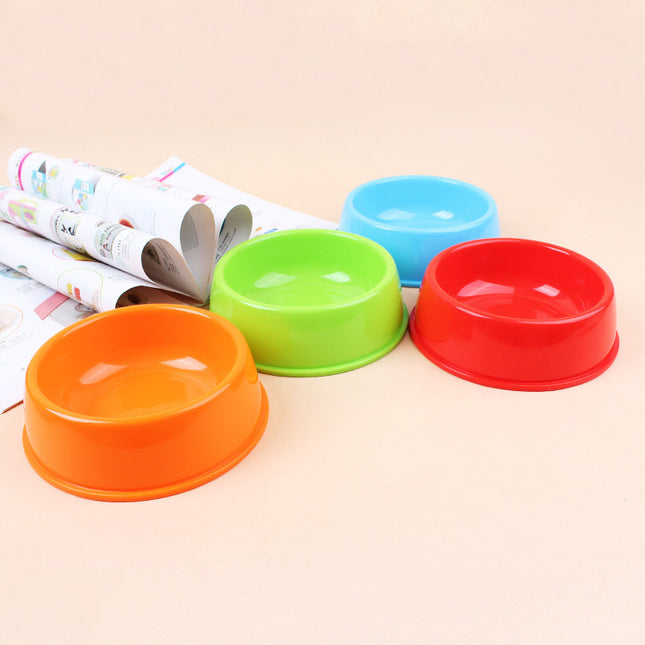 Comedero Plato Simple Plástico Varios Colores 13.5 Cm X 5 Cm