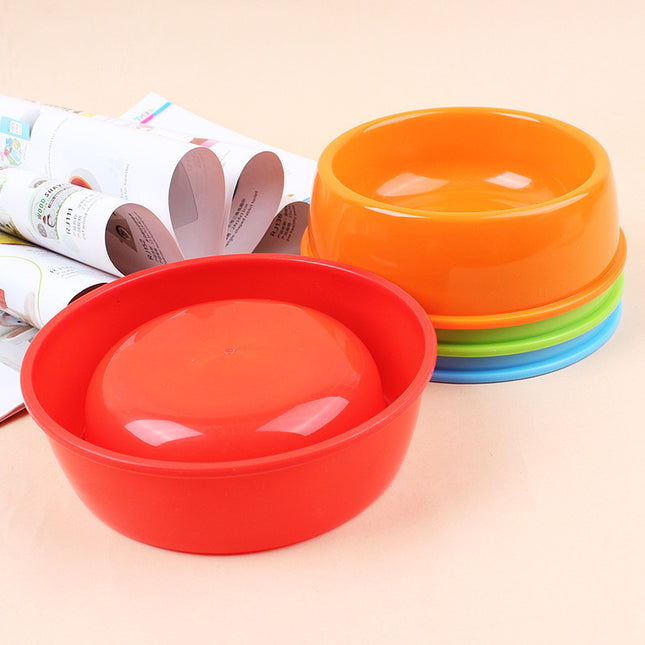 Comedero Plato Simple Plástico Varios Colores 13.5 Cm X 5 Cm