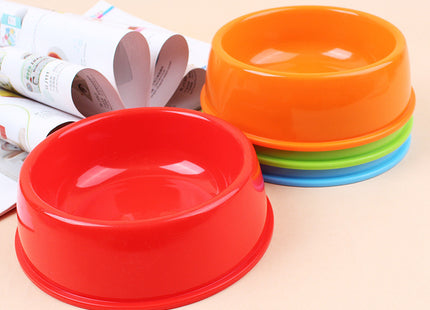 Comedero Plato Simple Plástico Varios Colores 13.5 Cm X 5 Cm