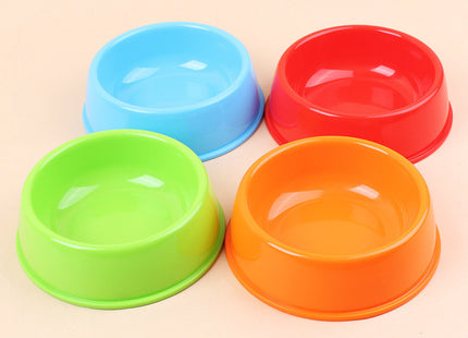 Comedero Plato Simple Plástico Varios Colores 13.5 Cm X 5 Cm