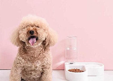 Comedero Esquinero Para Mascotas 2 en 1