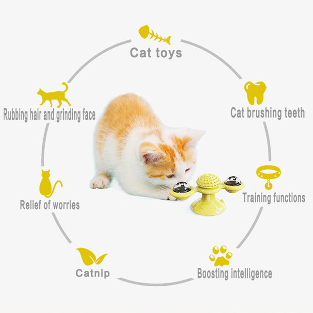 Juguete Interactivo Giratorio Para Gato