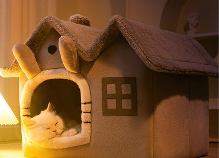 Cama Cucha Tipo Casa Desarmable Para Perro o Gato