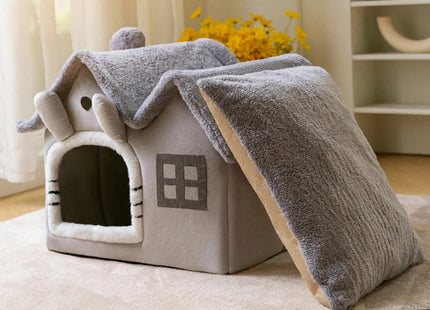 Cama Cucha Tipo Casa Desarmable Para Perro o Gato