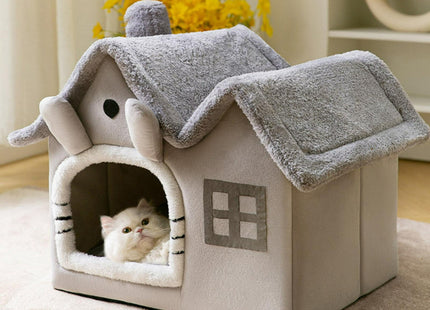Cama Cucha Tipo Casa Desarmable Para Perro o Gato