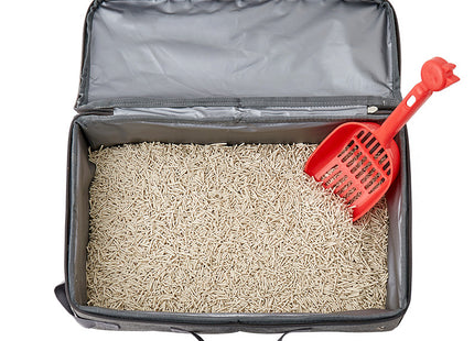 Caja de arena portátil y plegable para gatos