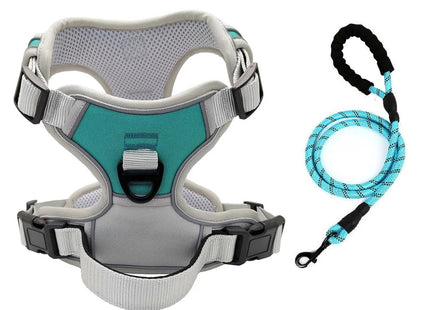 Arnés Reflectante Ajustable para Perros + Correa