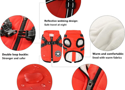 Abrigo para Perros con Arnés Integrado 🐶🧥
