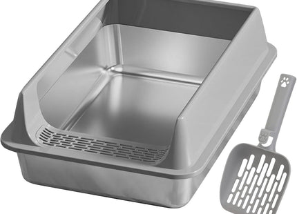 Bandeja Sanitaria para Gatos de Acero Inoxidable 🐱✨ | Incluye Pala