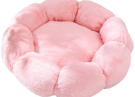 Cama para Mascotas Tipo Flor 🌸🐶🐱 | Súper Suave y Cómoda