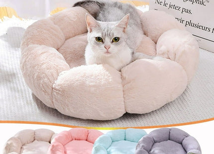 Cama para Mascotas Tipo Flor 🌸🐶🐱 | Súper Suave y Cómoda