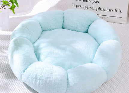 Cama para Mascotas Tipo Flor 🌸🐶🐱 | Súper Suave y Cómoda