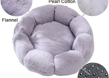 Cama para Mascotas Tipo Flor 🌸🐶🐱 | Súper Suave y Cómoda