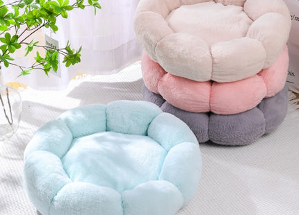 Cama para Mascotas Tipo Flor 🌸🐶🐱 | Súper Suave y Cómoda