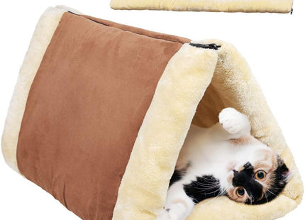 Cama para Gatos 2 en 1 con Forma de Túnel
