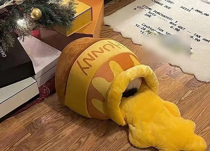 Cama Para Mascotas Con Diseño De Tarro De Miel
