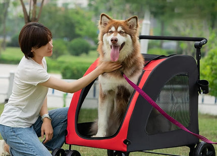 Cochecito para Perros y Mascotas 🐶🛒 | Cómodo, Seguro y Plegable