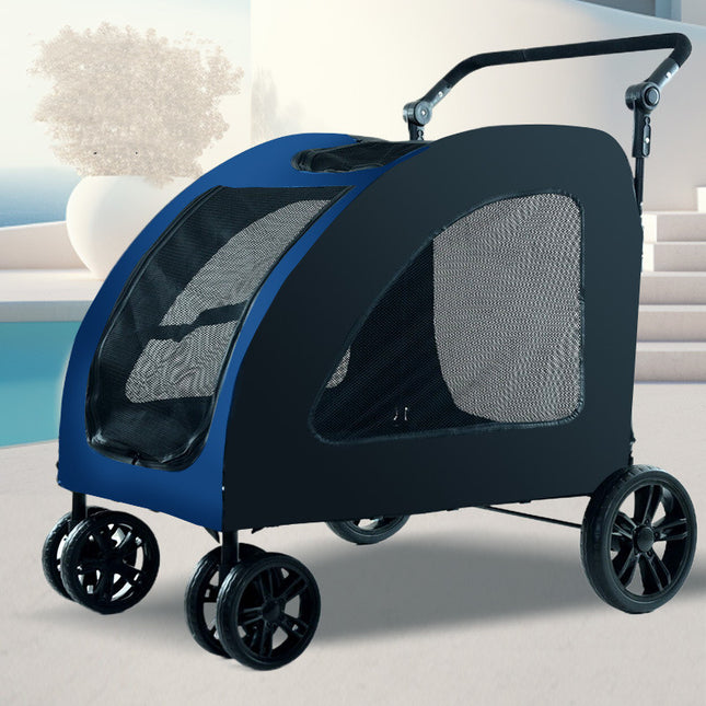 Cochecito para Perros y Mascotas 🐶🛒 | Cómodo, Seguro y Plegable