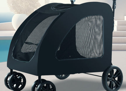 Cochecito para Perros y Mascotas 🐶🛒 | Cómodo, Seguro y Plegable
