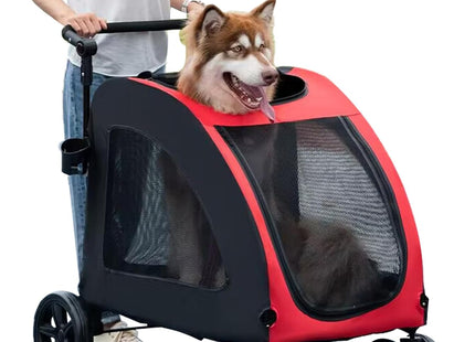 Cochecito para Perros y Mascotas 🐶🛒 | Cómodo, Seguro y Plegable