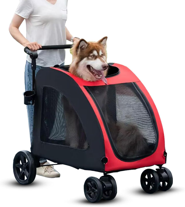 Cochecito para Perros y Mascotas 🐶🛒 | Cómodo, Seguro y Plegable
