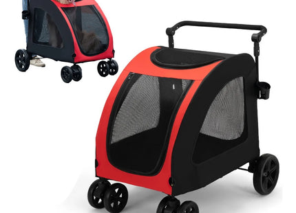 Cochecito para Perros y Mascotas 🐶🛒 | Cómodo, Seguro y Plegable