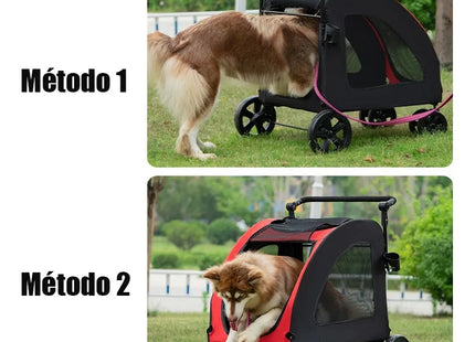 Cochecito para Perros y Mascotas 🐶🛒 | Cómodo, Seguro y Plegable