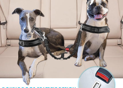 Cinturón de Seguridad Doble para Perros