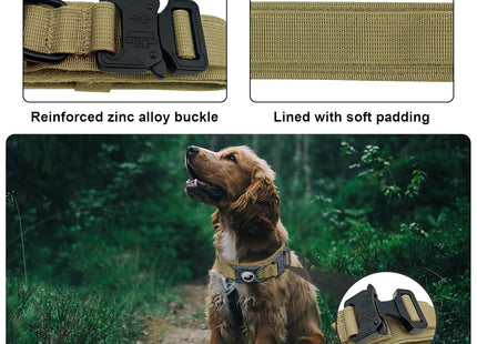 Collar Táctico para Perros con Soporte AirTag