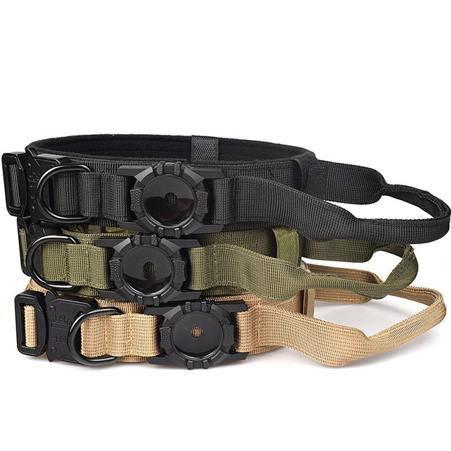 Collar Táctico para Perros con Soporte AirTag